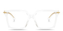 Shop Dolce & Gabbana DG Motif Square Eyeglasses online.