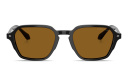 Shop GIORGIO ARMANI Logo Print Square Sunglasses online.