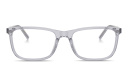 Shop Dolce & Gabbana Logo Print Rectangle Eyeglasses online.