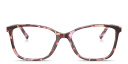 Shop Dolce & Gabbana Logo Print Rectangle Eyeglasses online.