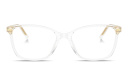 Shop Dolce & Gabbana Logo Print Rectangle Eyeglasses online.