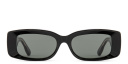 Shop GUCCI Rivets Rectangle Sunglasses online.