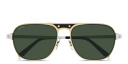 Shop Cartier Santos de Cartier Rectangle Sunglasses online.