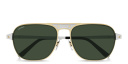Shop Cartier Santos de Cartier Rectangle Sunglasses online.
