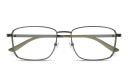 Shop GUCCI Embossed Logo Signature Rectangle Eyeglasses online.