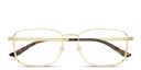 Shop GUCCI Embossed Logo Signature Rectangle Eyeglasses online.