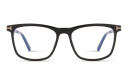 Shop TOM FORD T Logo Square Eyeglasses online.