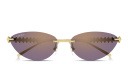 Shop Cartier Clash de Cartier Rimless Cat-Eye Sunglasses online.