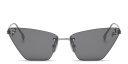 Shop FENDI Fendi First Crystal Rimless Cat-Eye Sunglasses online.