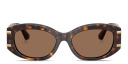 Shop Dolce & Gabbana DG Motif Oval Sunglasses online.