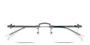 Shop MONTBLANC Nib Rimless Irregular Eyeglasses online.