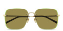 Shop GUCCI GG Oversized Rimless Square Sunglasses online.
