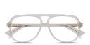 Shop BOTTEGA VENETA Ribbon Unisex Wide Pilot Eyeglasses online.