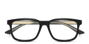Shop MONTBLANC Snowcap Wide Rectangle Eyeglasses online.
