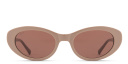 Shop EYE'M Logo Oval Sunglasses online.