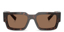 Shop PRADA Symbole Rectangle Sunglasses online.