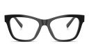 Shop Dolce & Gabbana DG Logo Square Eyeglasses online.