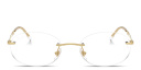 Shop Ray-Ban Optics Unisex Rimless Oval Eyeglasses online.