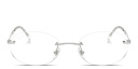 Shop Ray-Ban Optics Unisex Rimless Oval Eyeglasses online.