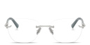 Shop TIFFANY Tiffany HardWear Unisex Rimless Square Eyeglasses online.
