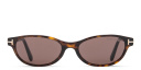 Shop TOM FORD Chloe Oval Sunglasses online.