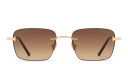 Shop TOM FORD Jake Unisex Rimless Rectangle Sunglasses online.