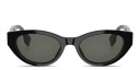 Shop FENDI Lettering Oval Sunglasses online.