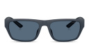 Shop Emporio Armani Embossed Logo Pillow Sunglasses online.