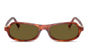 Shop MIU MIU Vertical Logo Irregular Sunglasses online.