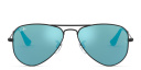 Shop Ray-Ban Junior Kids Mirror Aviator Sunglasses online.