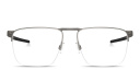 Shop Oakley Voon Half-Rim Square Eyeglasses online.