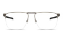 Shop Oakley Voon Half-Rim Square Eyeglasses online.