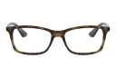 Shop Ray-Ban Optics Unisex Rectangle Eyeglasses online.