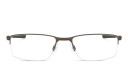 Shop Oakley Half-Rim Rectangle Eyeglasses online.