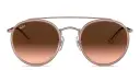 Shop Ray-Ban Round Double Bridge Sunglasses online.