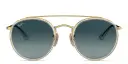 Shop Ray-Ban Round Double Bridge Sunglasses online.