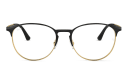 Shop Ray-Ban Engraved Logo Unisex Panthos Eyeglasses online.