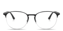 Shop Ray-Ban Engraved Logo Unisex Panthos Eyeglasses online.