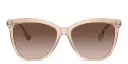Shop BURBERRY Vintage Check Square Sunglasses online.