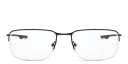 Shop Oakley Wingback Half-Rim Square Eyeglasses online.