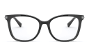 Shop VALENTINO Stud Square Eyeglasses online.