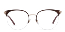Shop EYE'M Half Rim Cat Eye Eyeglasses online.