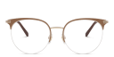 Shop EYE'M Half Rim Cat Eye Eyeglasses online.