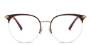 Shop EYE'M Half Rim Cat Eye Eyeglasses online.