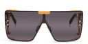 Shop BALMAIN Wonder Boy Unisex Wide Mask Sunglasses online.