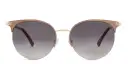 Shop EYE'M Half Rim Round Sunglasses online.