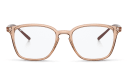 Shop Ray-Ban Logo-Embossed Unisex Square Eyeglasses online.