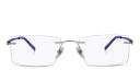 Shop EYE'M Rimless Rectangle Eyeglasses online.