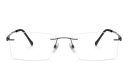 Shop EYE'M Rimless Rectangle Eyeglasses online.