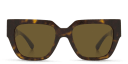 Shop VERSACE Medusa Chain Square Sunglasses online.